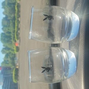 Vintage Playboy Barware glasses set of 2